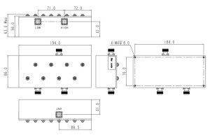 UHF Cavity Duplexer Operating from 430-467MHz JX-CD2-430M467M-80N